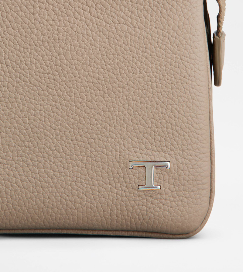 POUCH IN LEATHER SMALL - BROWN 5
