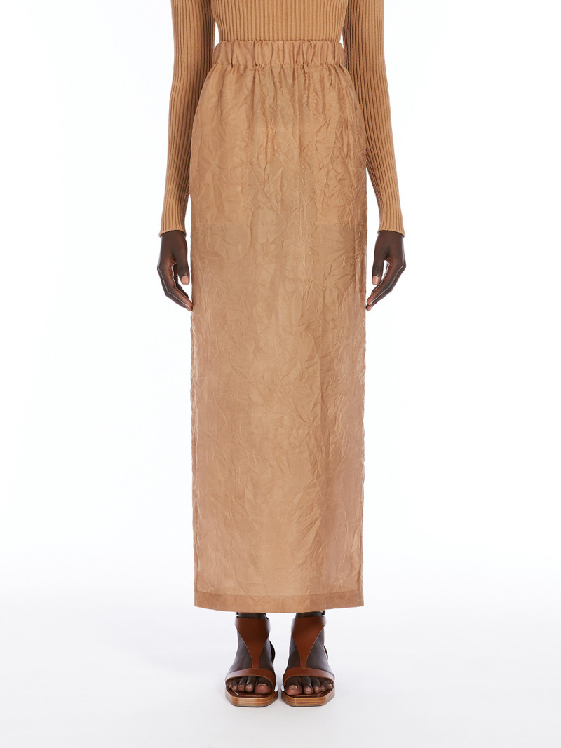 AEROSO1234 Long crushed wool skirt 3