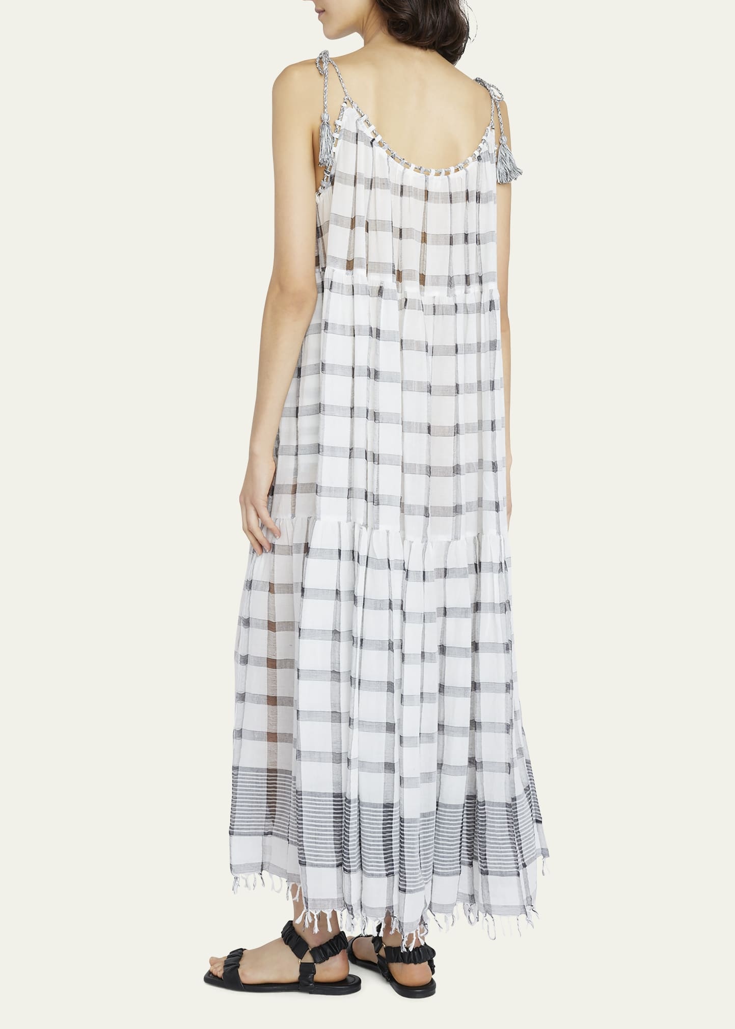 Fortuna Multi-Stripe Maxi Dress Coverup - 3