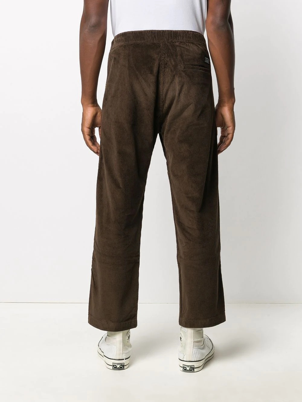 corduroy straight-leg trousers - 4