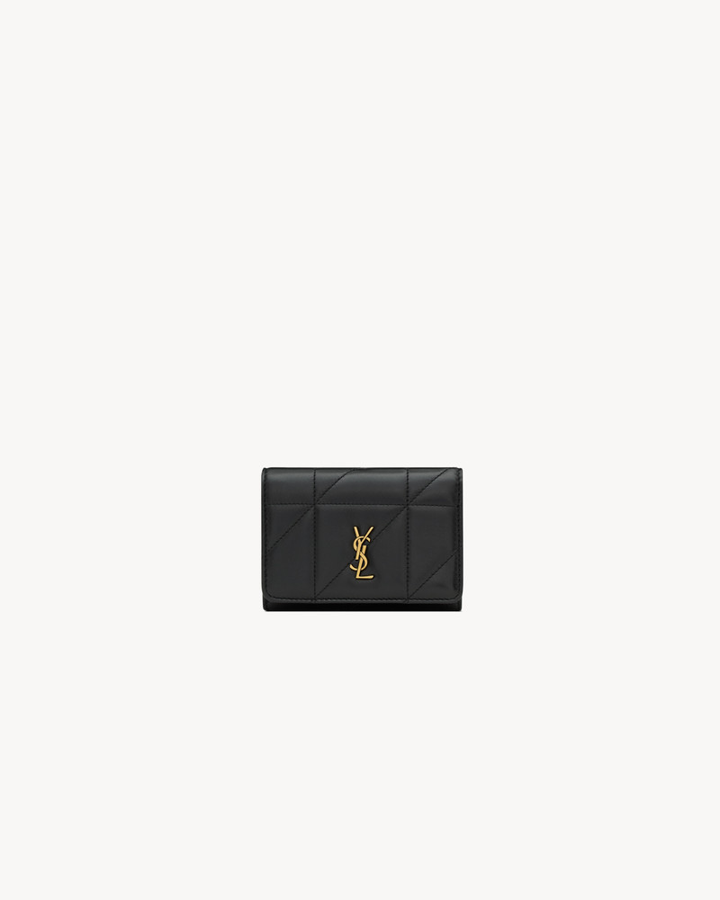 JAMIE SLIM TRI-FOLD WALLET IN LAMBSKIN 1