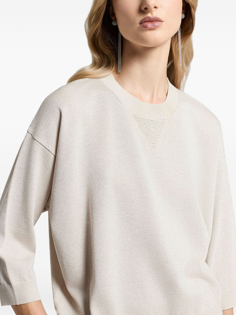 fine-knit crew-neck sweater 4