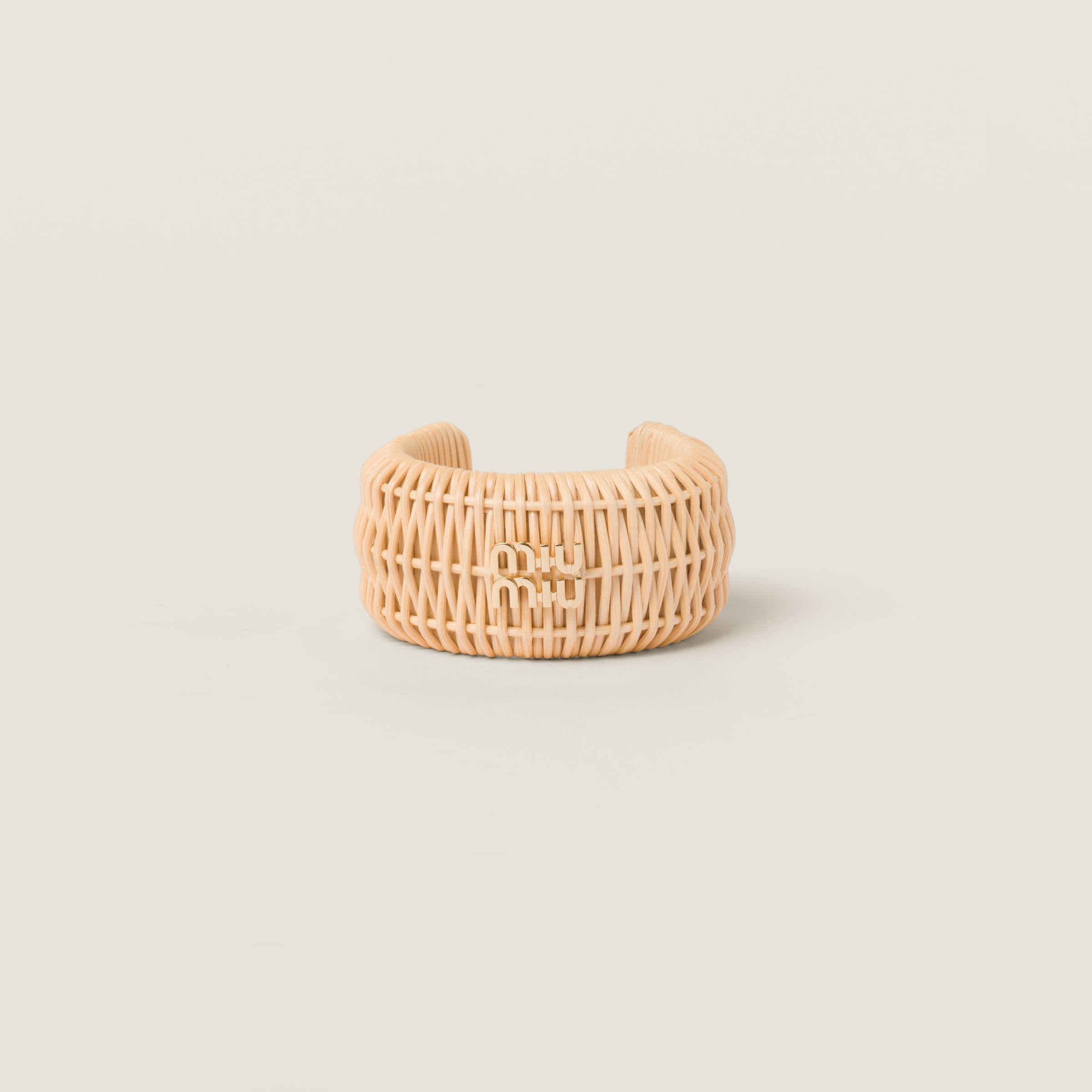 【miu miu】ウーブンファブリック ブレスレット miu miu】ウーブンファブリック ブレスレット (MiuMiu