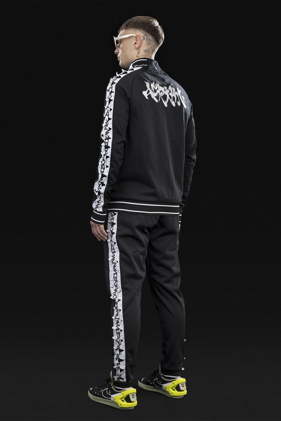 GGG-J1-010 Nike® Acronym® Track Jacket Knit Black/White - 6