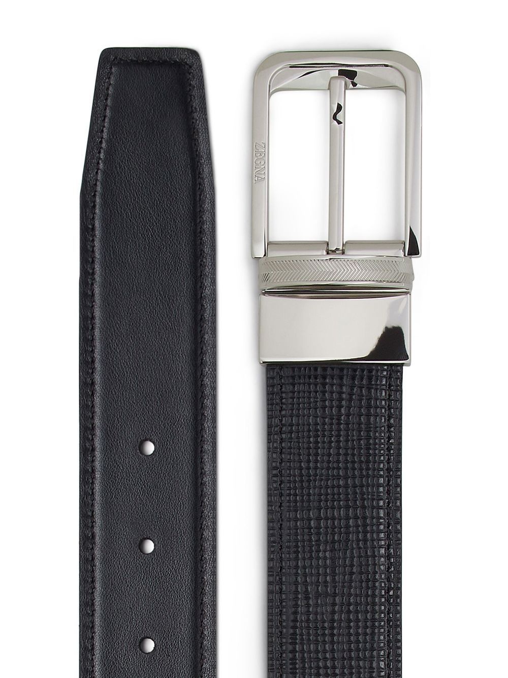 leather engraved logo belt - 2
