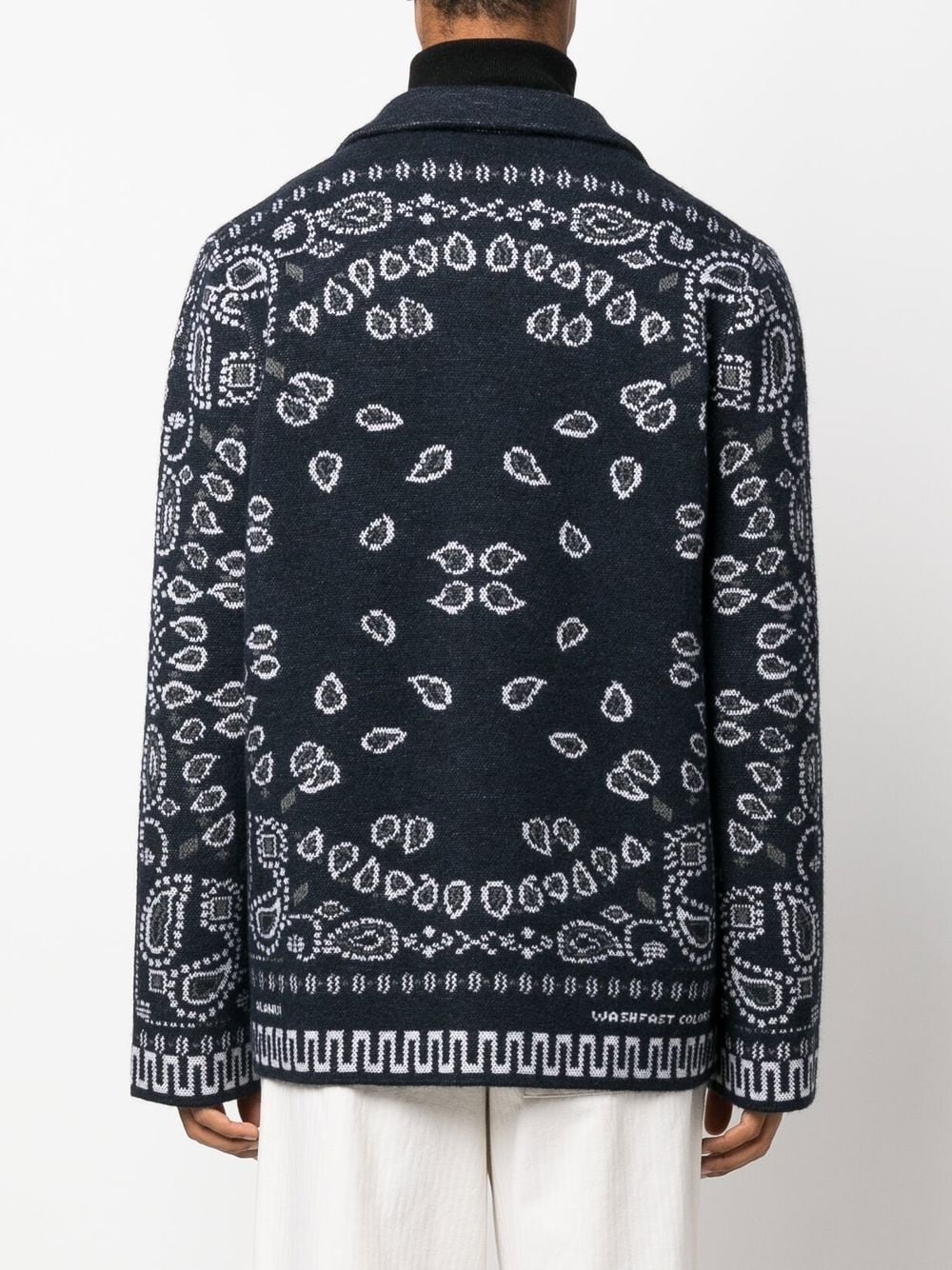 bandana-pattern long-sleeve shirt - 4