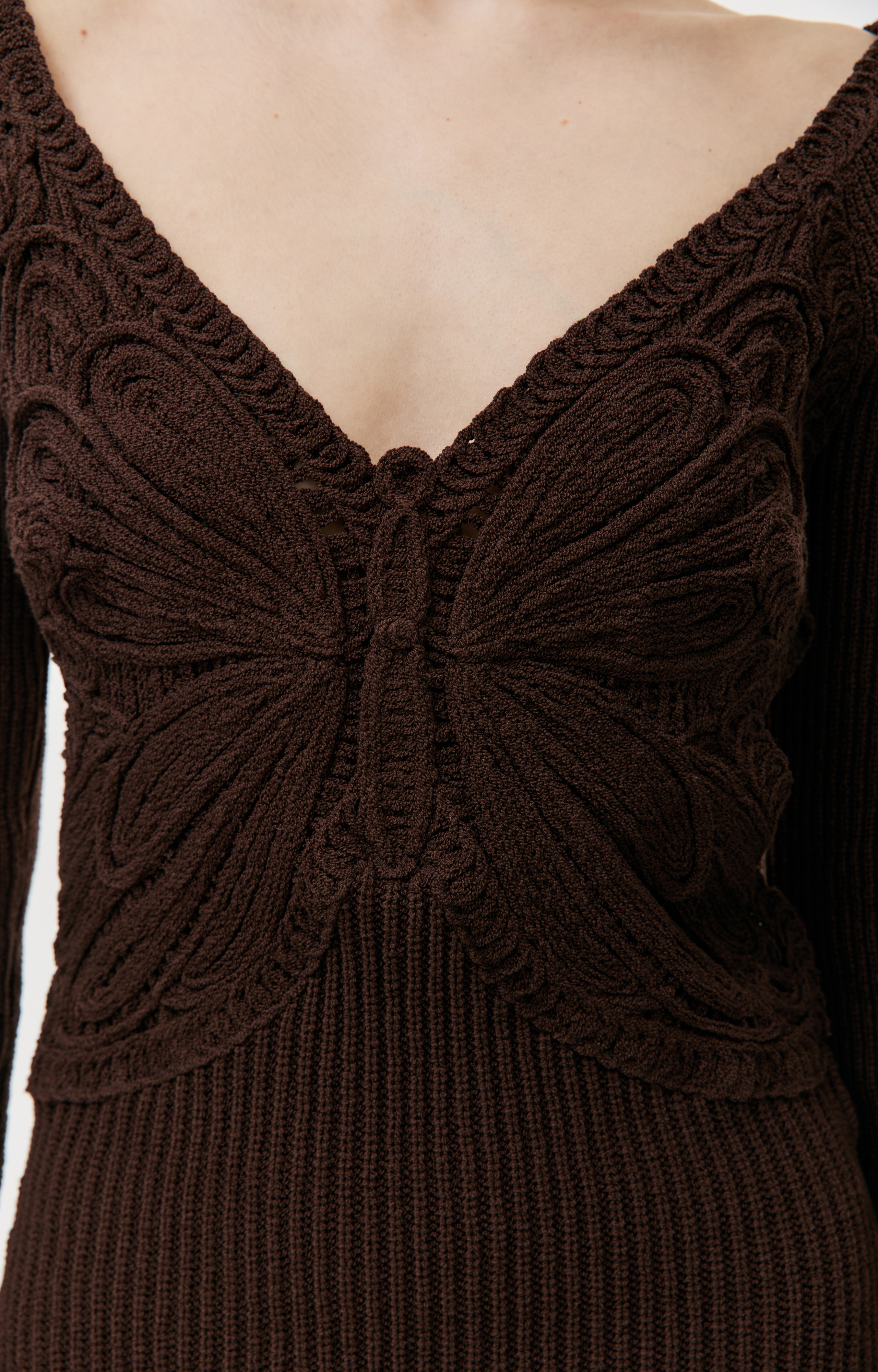 BROWN BUTTERFLY MINIDRESS - 4