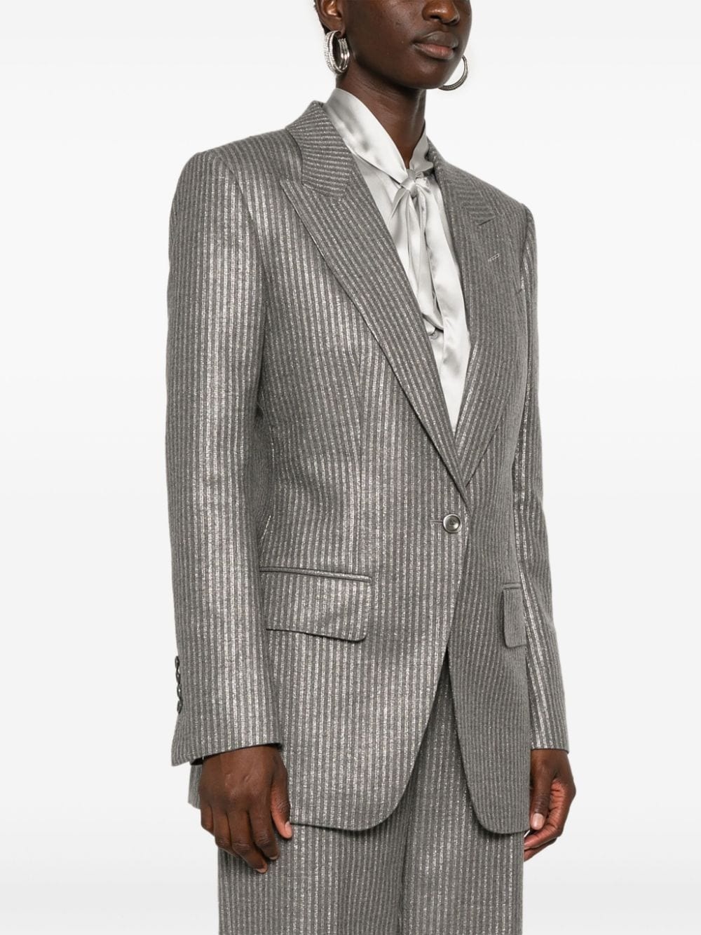 striped blazer - 3