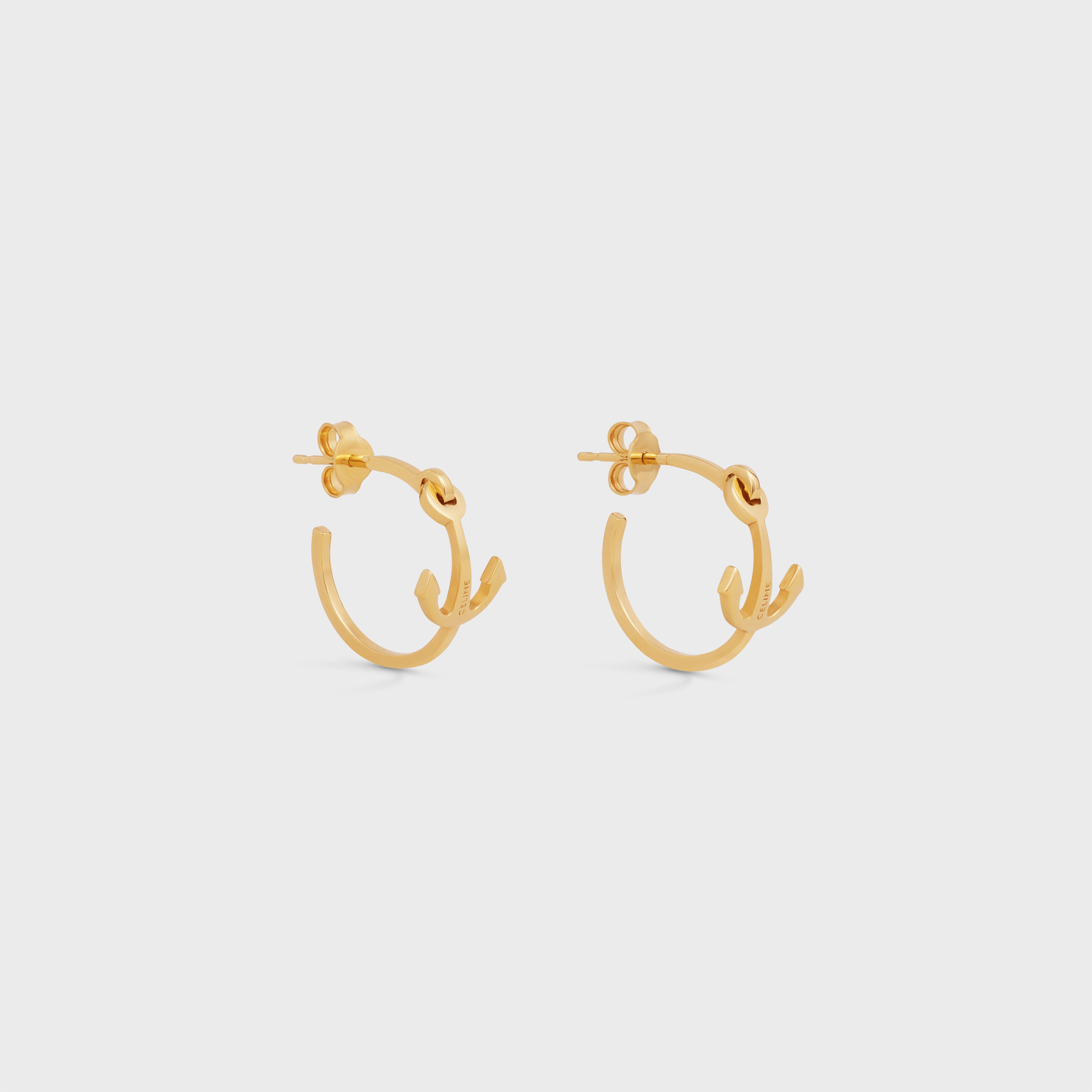 Ancre Celine Hoops in Brass with Gold Finish - 2