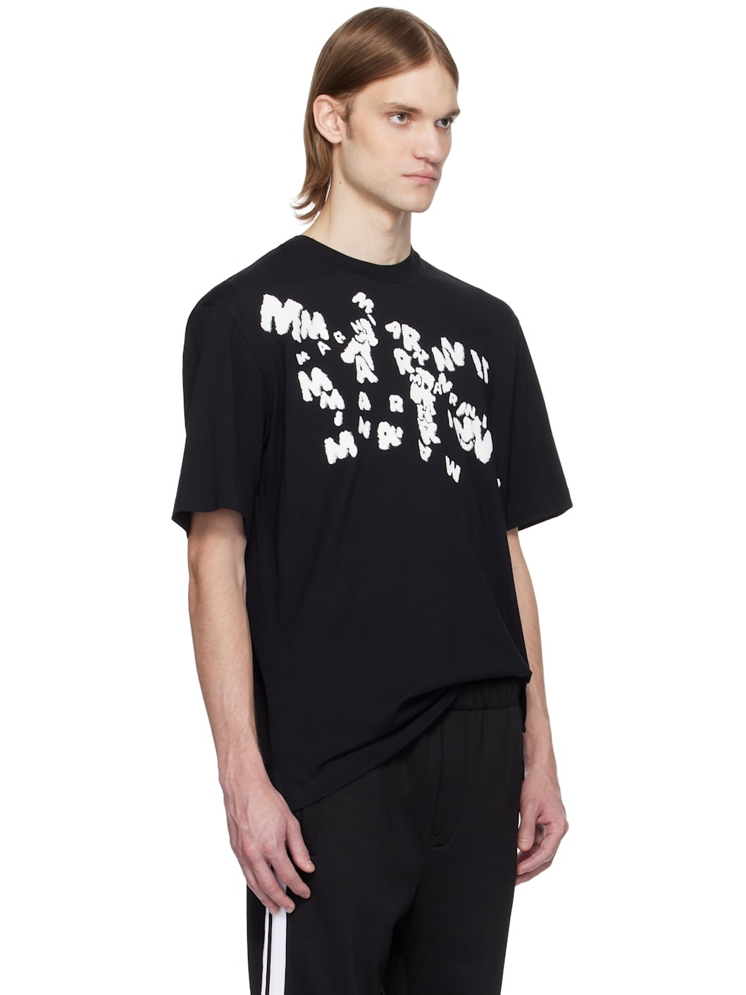Black 'Marni' Caos Logo T-shirt - 2