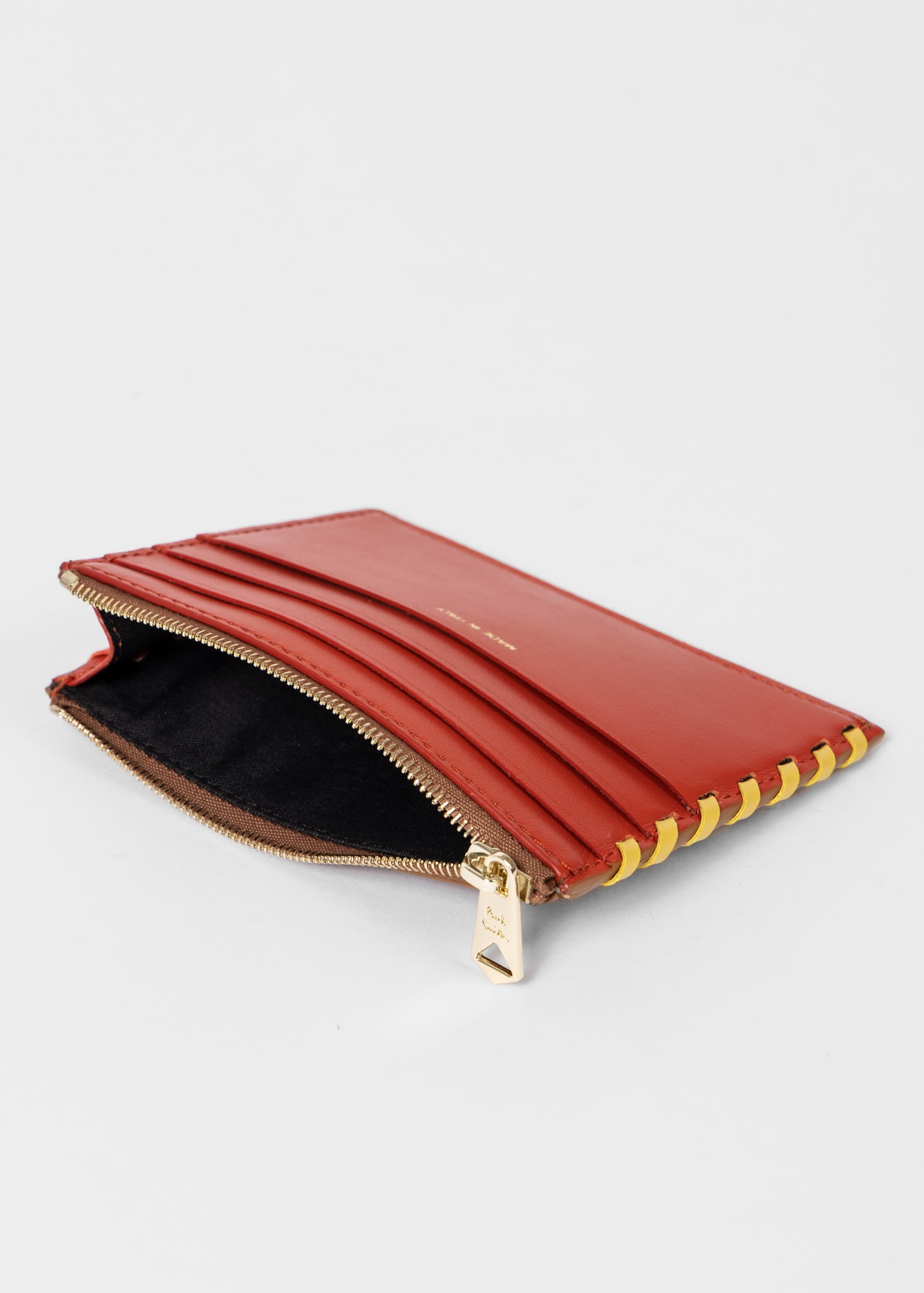 Contrast Stitch Zip Wallet - 4