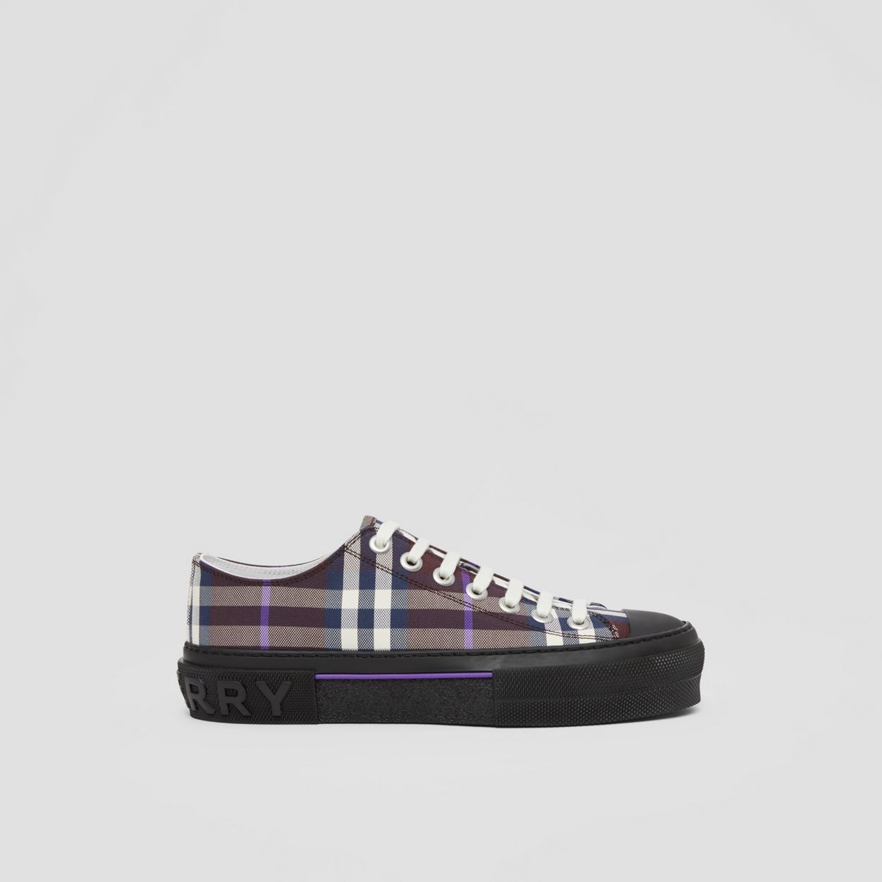 Check Cotton Sneakers - 1