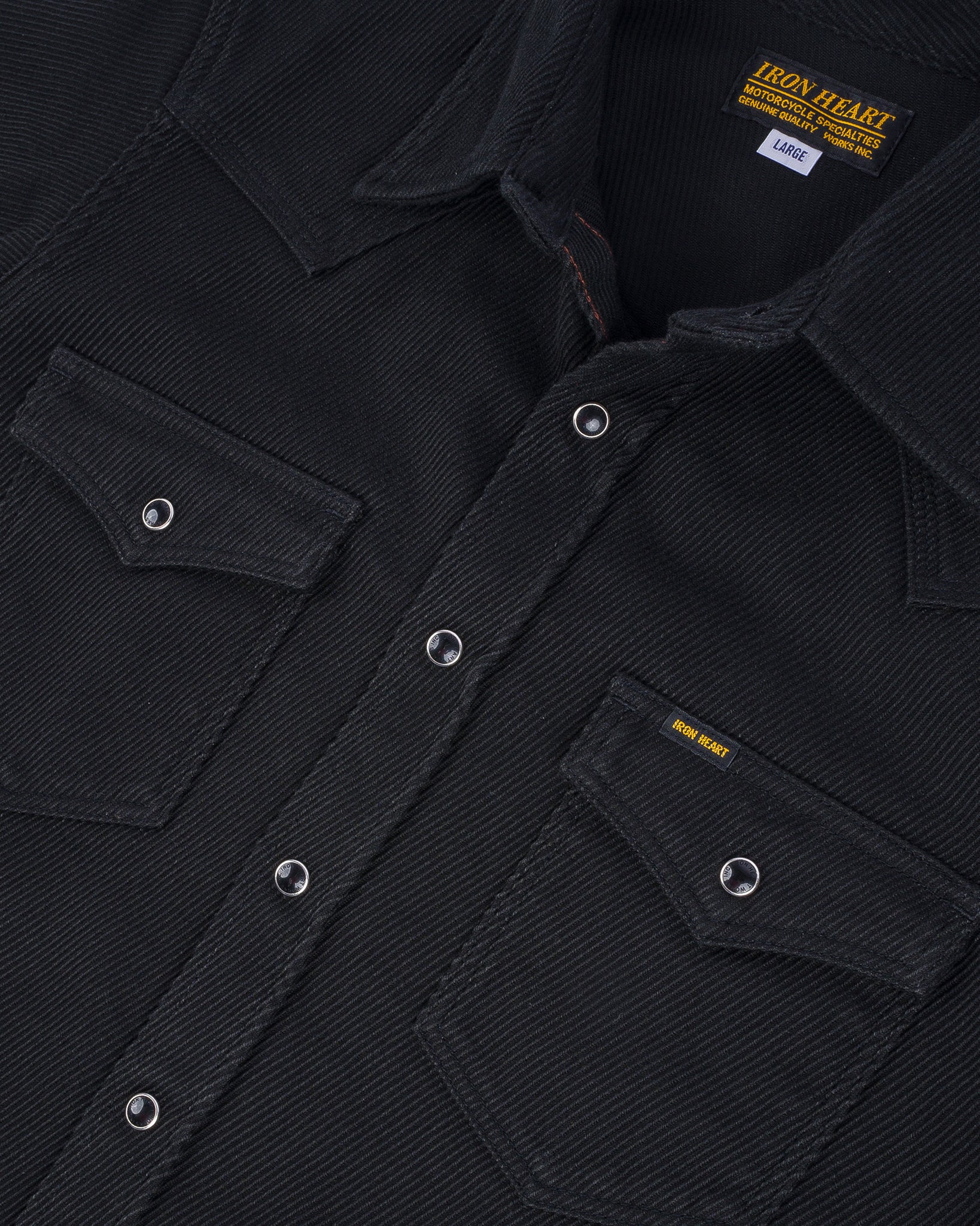 IHSH-234-BLK Kersey Western Shirt - Black - 15