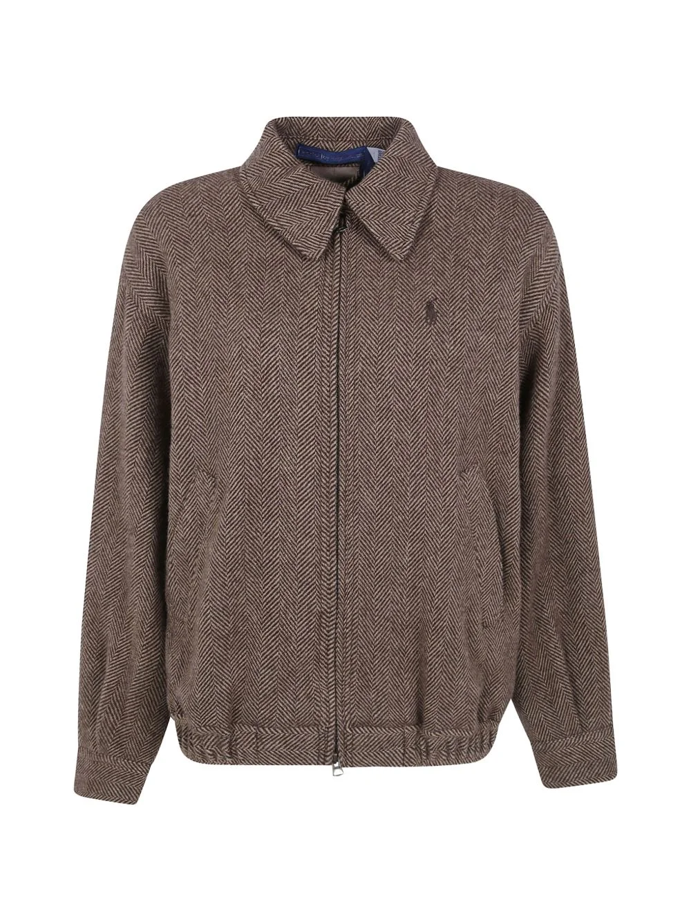 herringbone-pattern wool jacket - 1