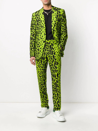 VERSACE leopard single-breasted suit outlook