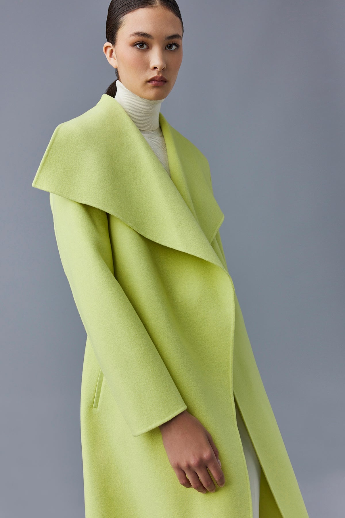 MAI-CN Double-face wool wrap coat - 5