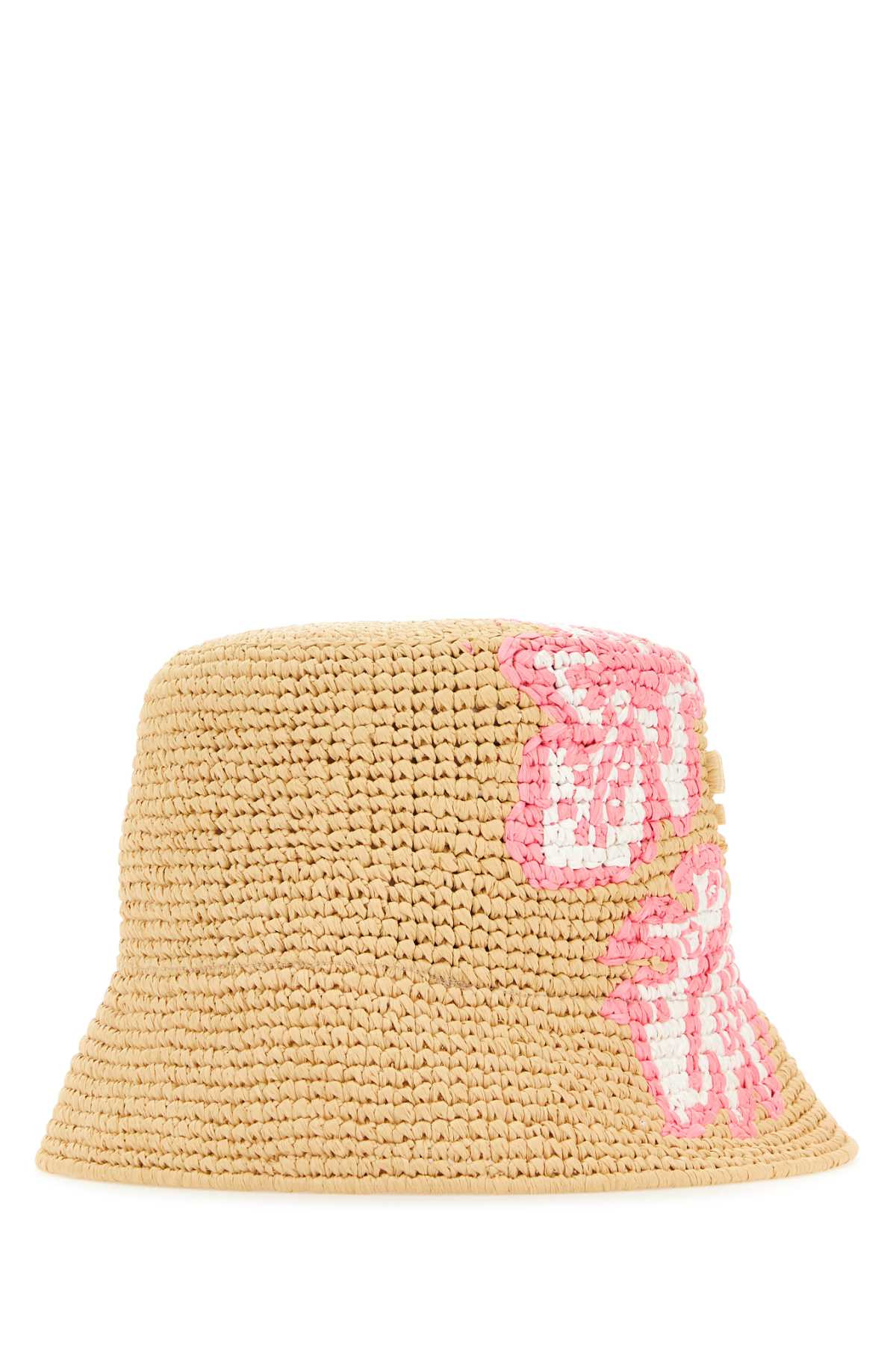 Prada Women Raffia Bucket Hat - 3