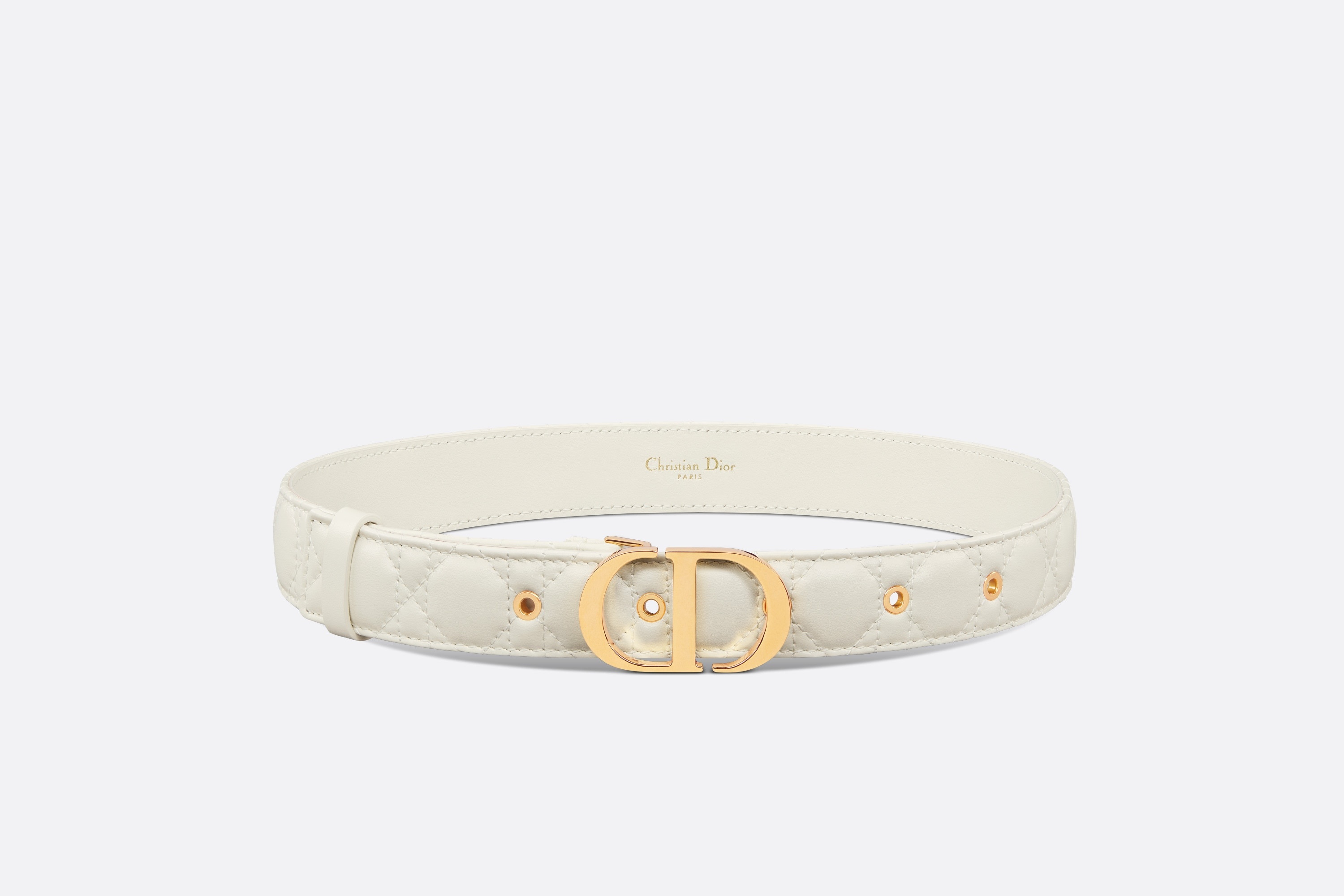 Christian Dior 30montage ベルト CHRISTIAN DIOR Calfskin 30 Montaigne Cut-Out CD Belt 90 36