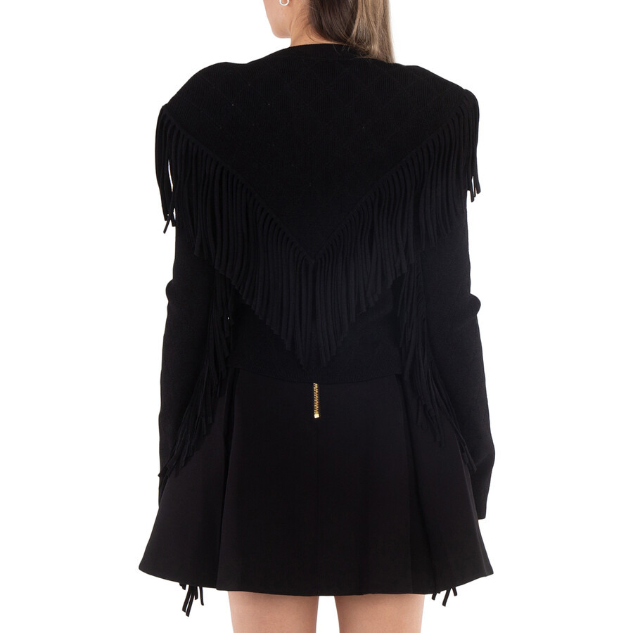 Balmain 5-Button Fringed Cardigan - 4