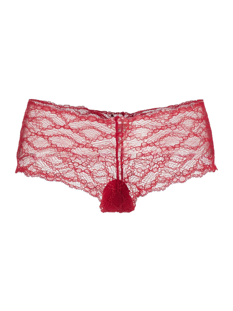 Women's Mon Cheri Scalloped Boy'short - Red 1