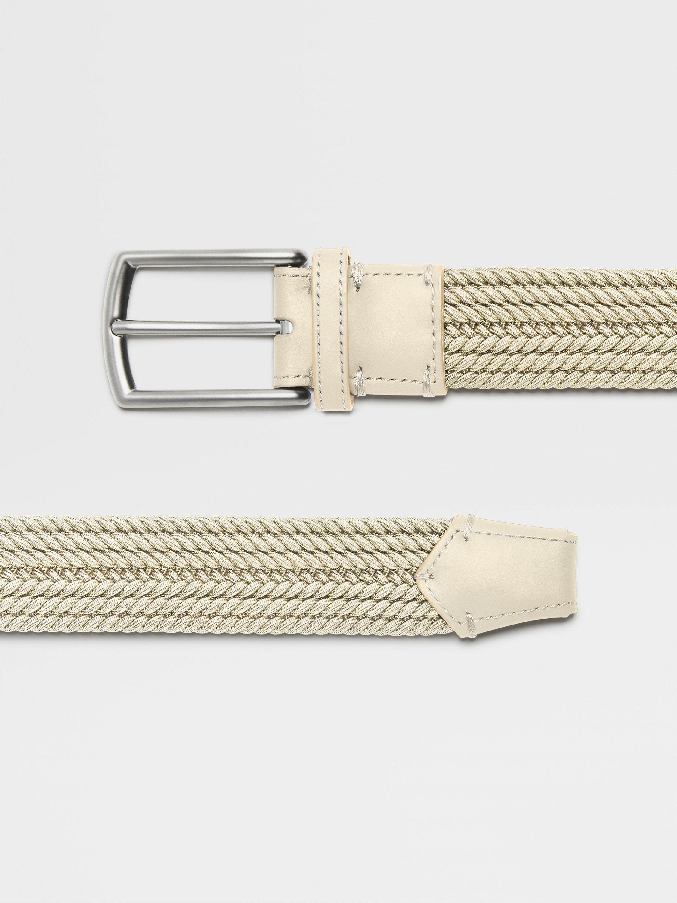 LIGHT BEIGE RAYON BELT - 2