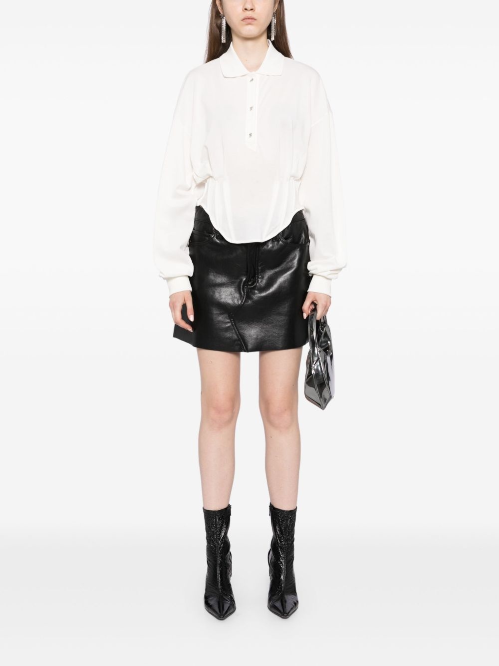 corseted polo shirt - 2