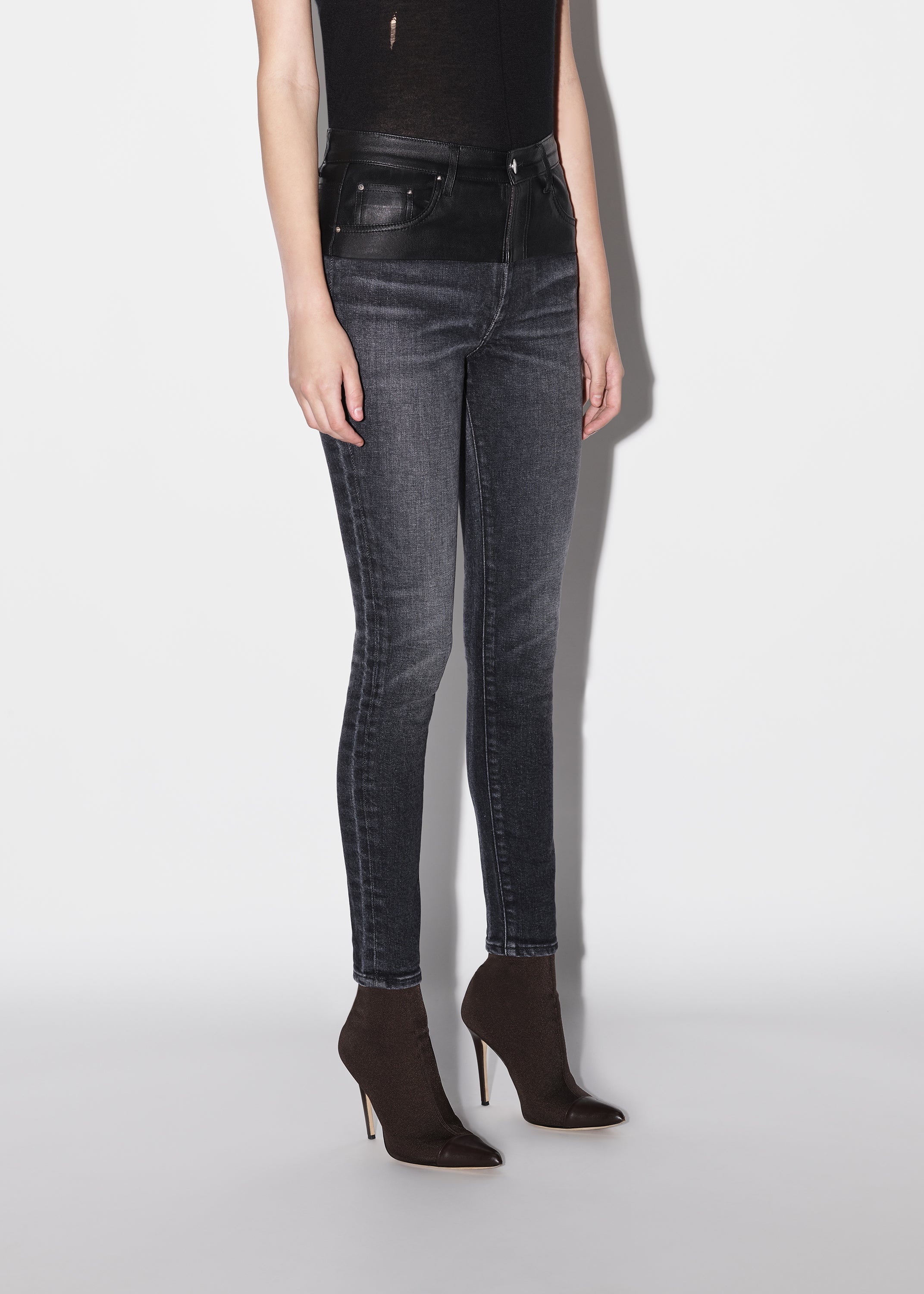 HYBRID SKINNY W/ LEATHER - 4