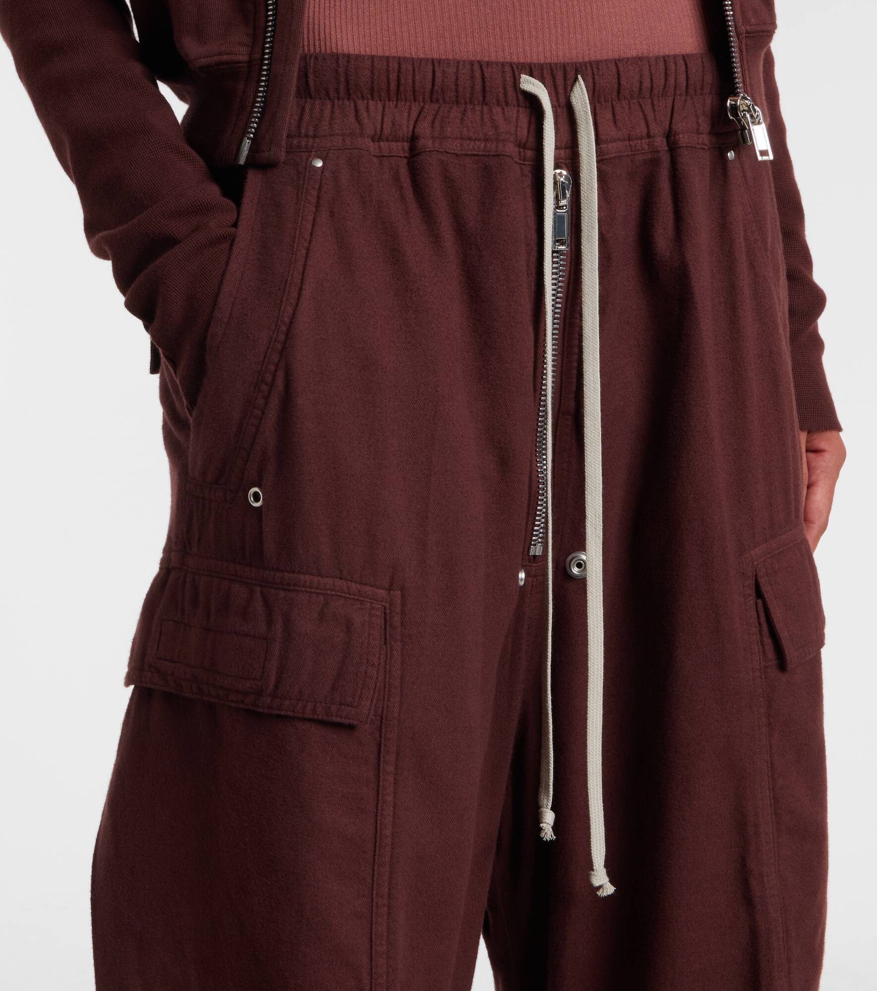 DRKSHDW Jumbo Bela cotton flannel cargo pants - 4