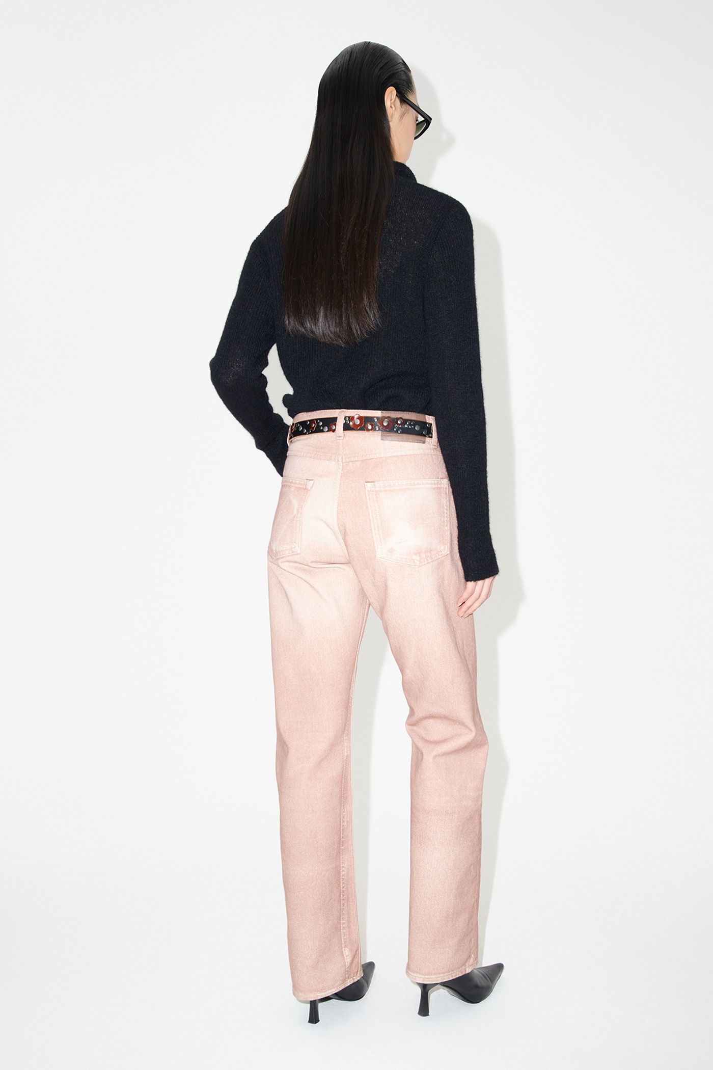 Linear Cut Digital Rust Denim - 5