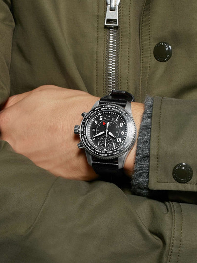 IWC Schaffhausen Pilot's Timezoner Automatic Chronograph 46mm Stainless Steel and Leather Watch, Ref. No. IW395001 outlook