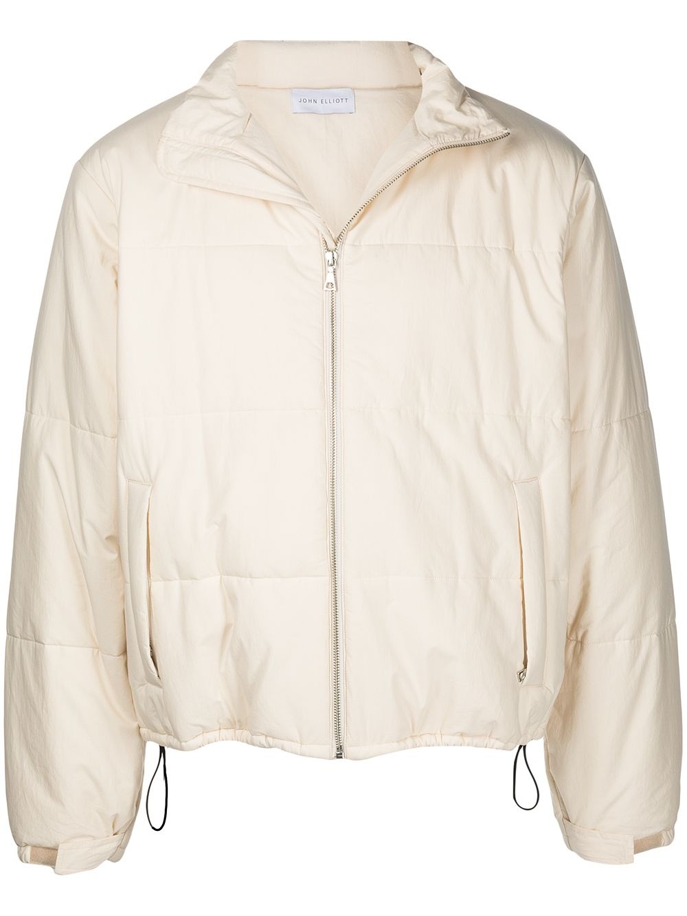 zip-up padded jacket - 1