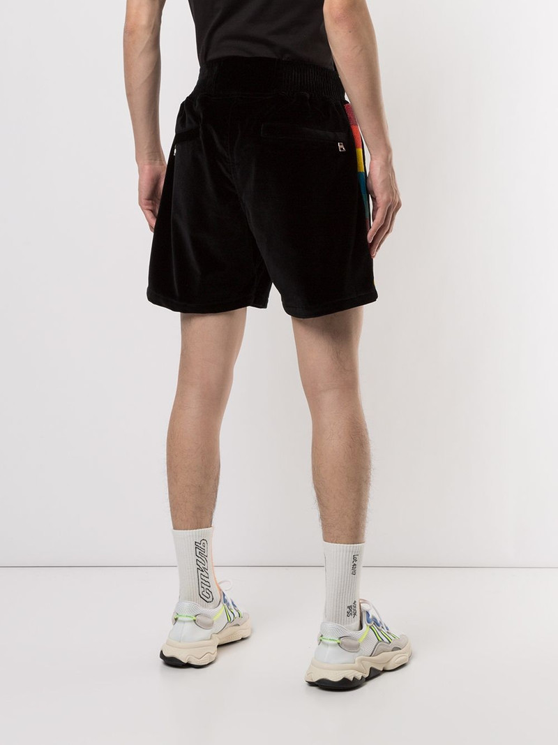 velvet track shorts 4