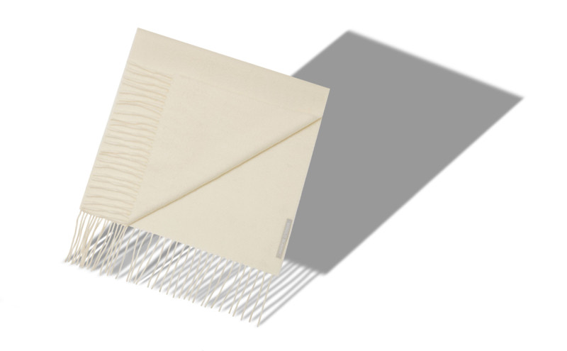 Manolo Blahnik Cream Cashmere Scarf outlook