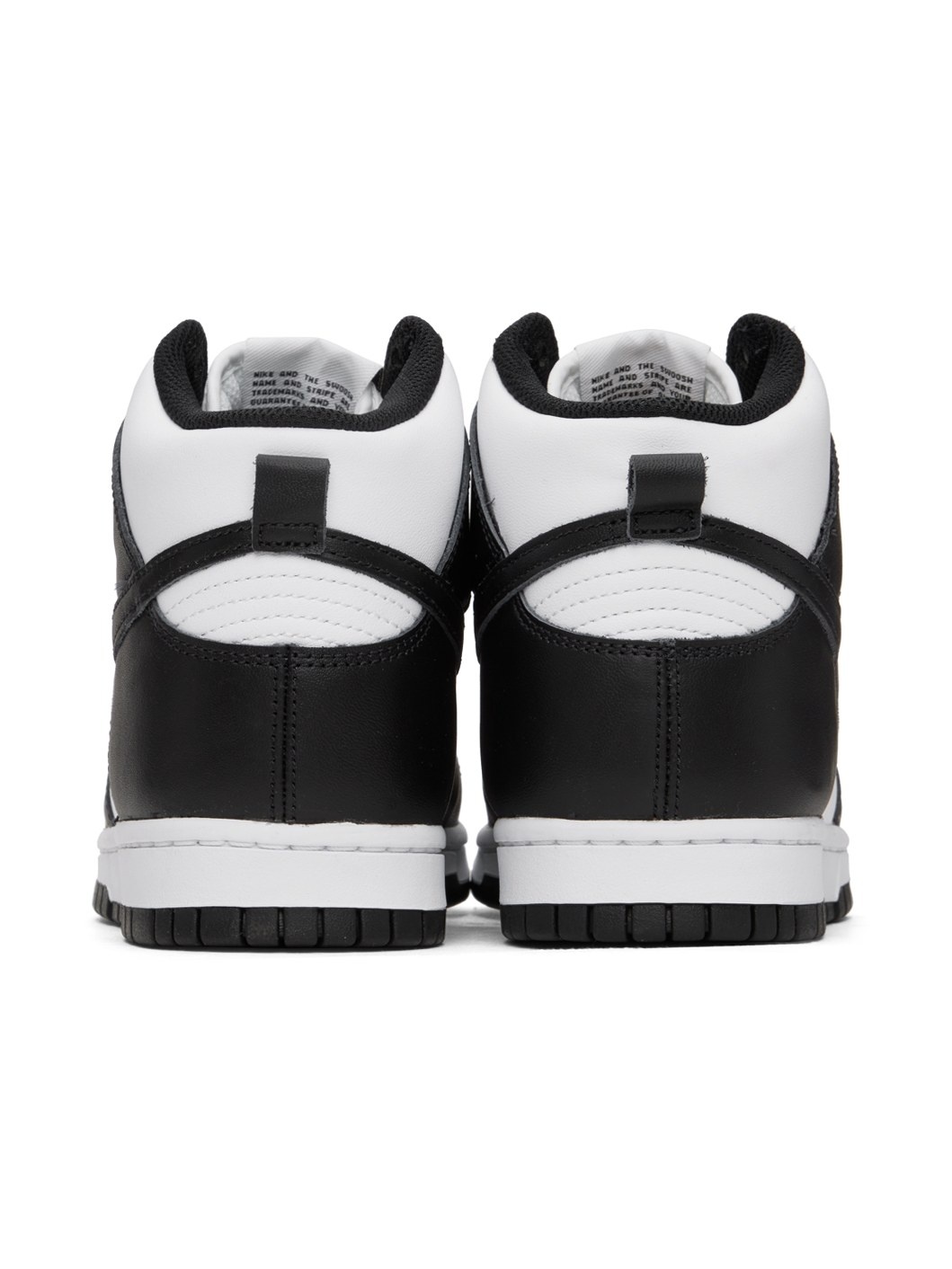 Black & White Dunk Hi Retro Sneakers - 2