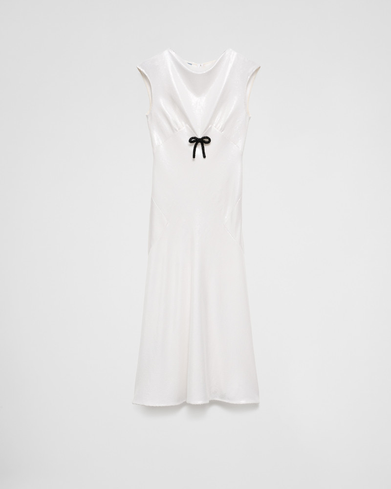 Sequined 새틴 jersey 드레스 - 1