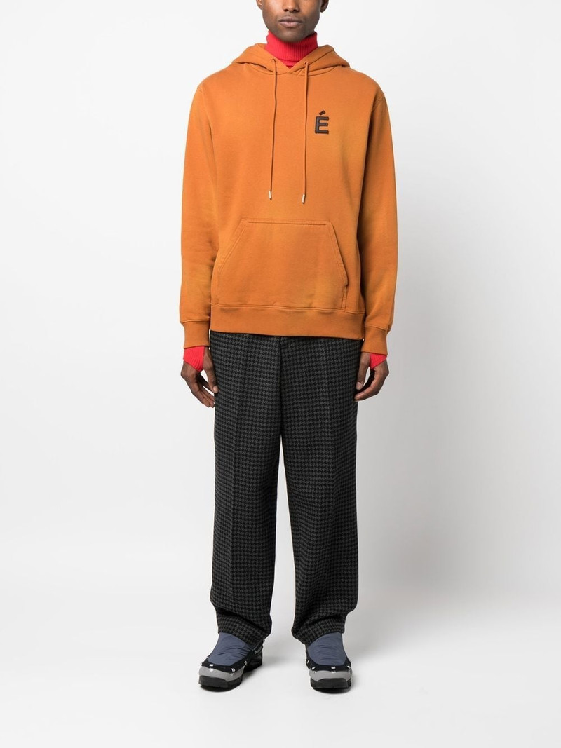 Étude chest logo-patch detail hoodie outlook