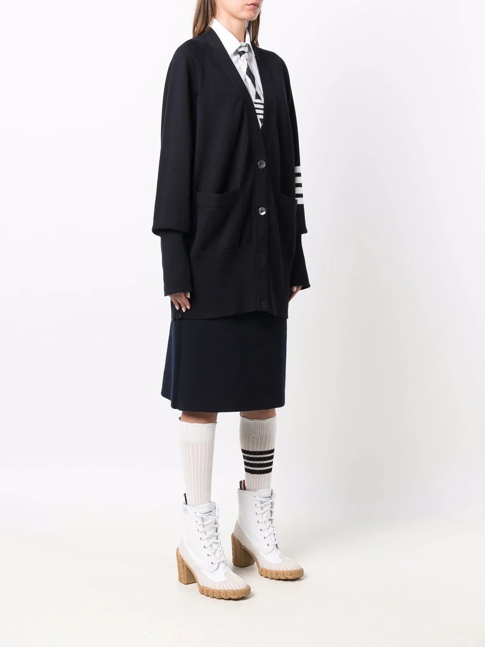 4-Bar knitted cardigan - 3
