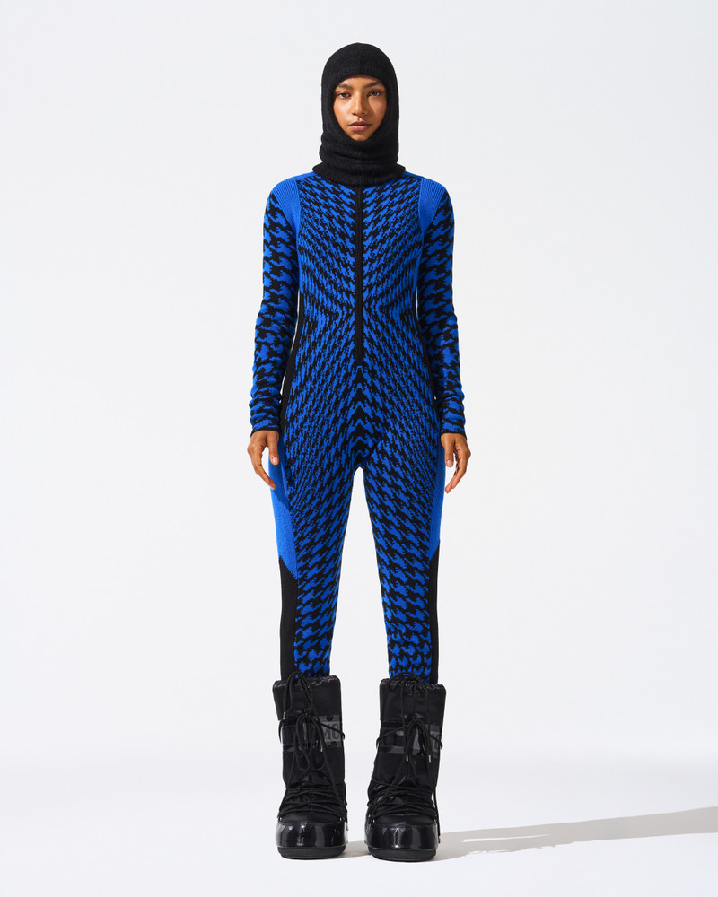 PERFECT MOMENT Twisted Houndstooth Merino Wool Jumpsuit outlook