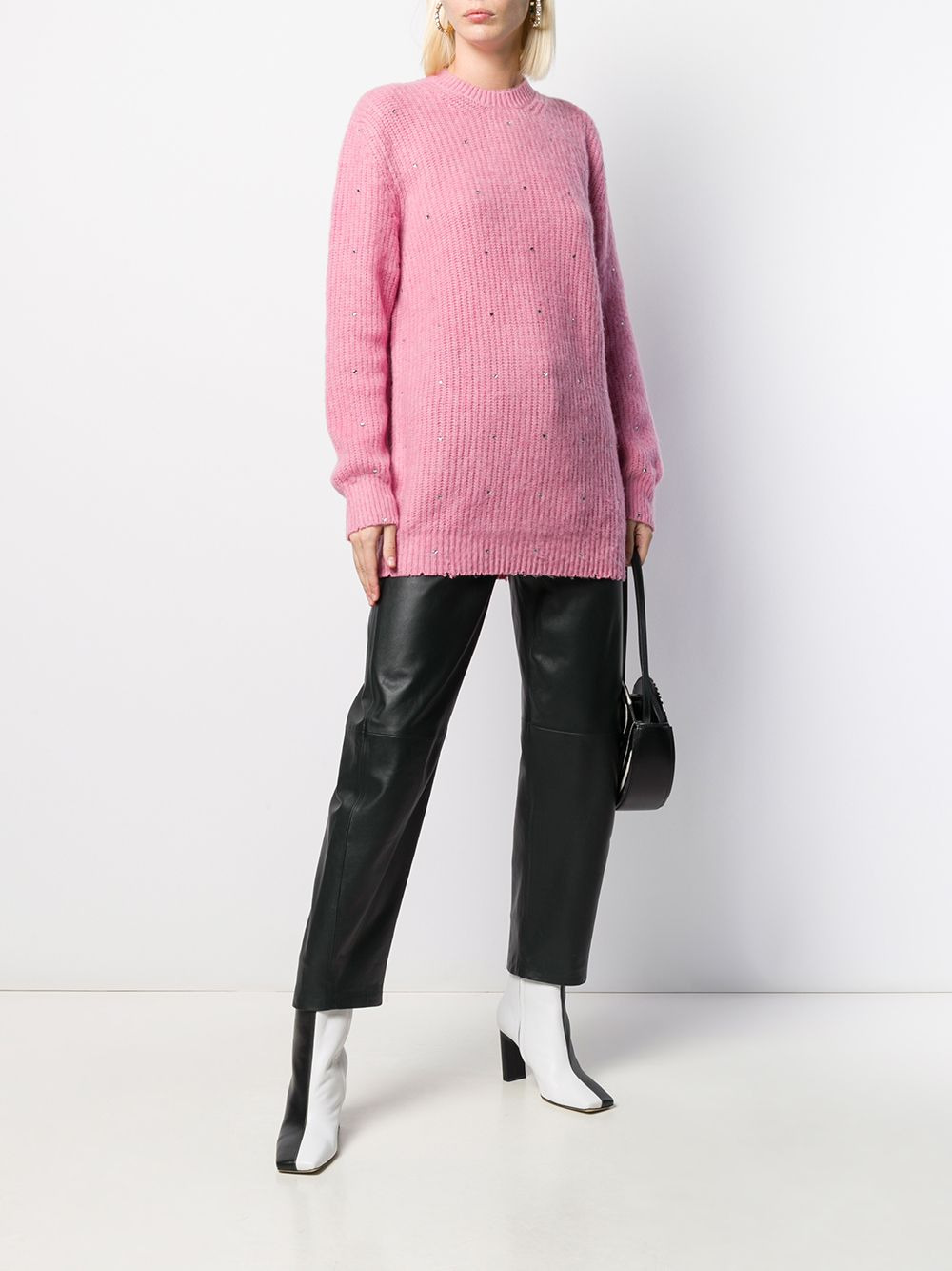 crystal-embellished jumper - 2