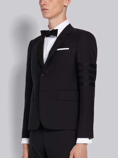 Thom Browne Black Silk Faille High Armhole 4-Bar Sport Coat outlook