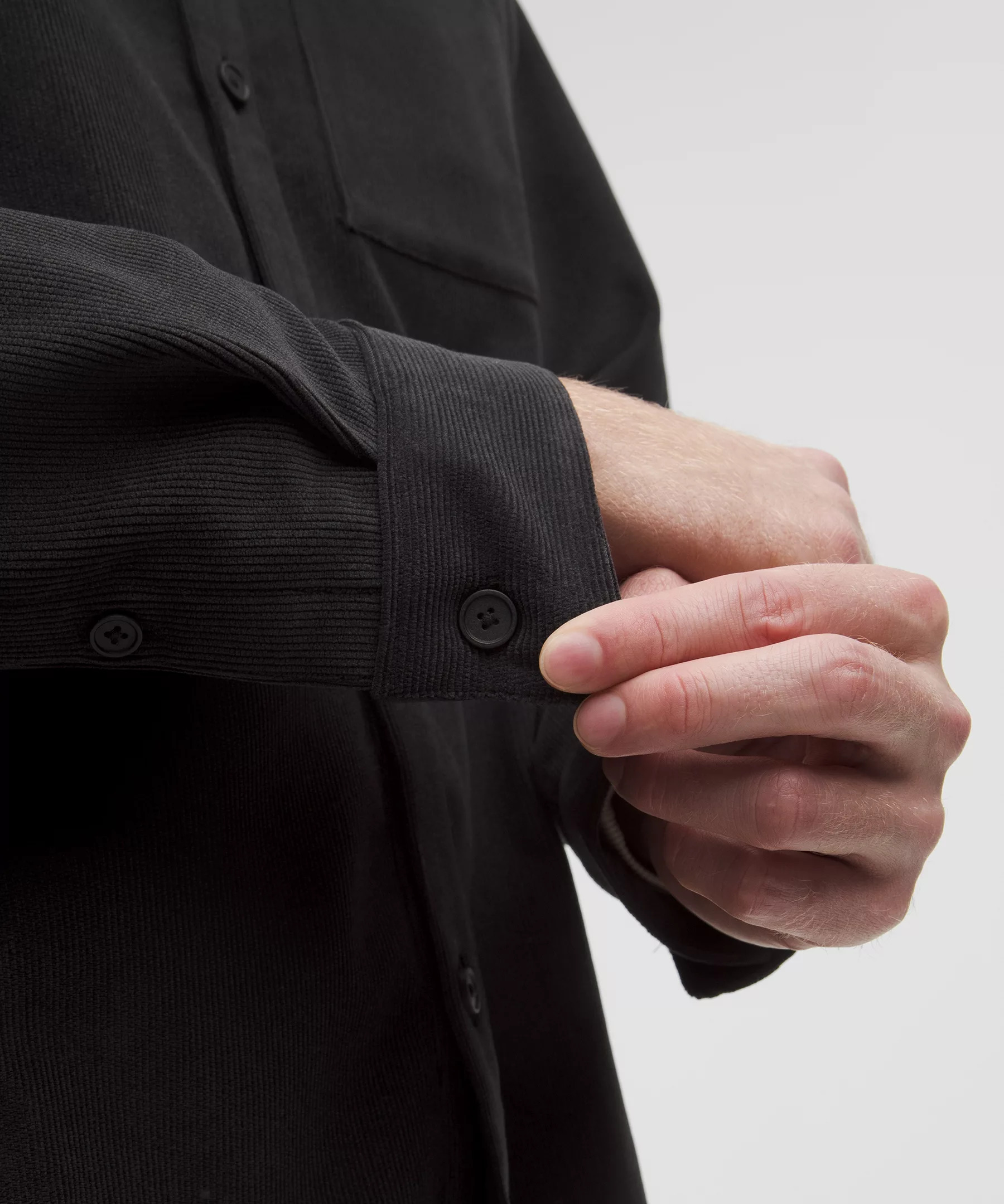 Corduroy Relaxed-Fit Long-Sleeve Button-Up Shirt - 7