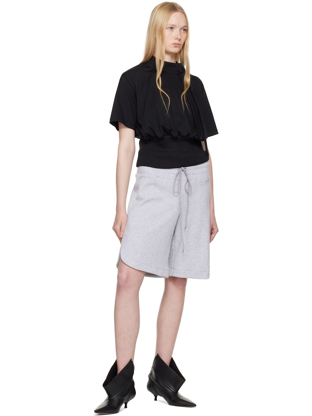 Gray Becca Shorts - 4