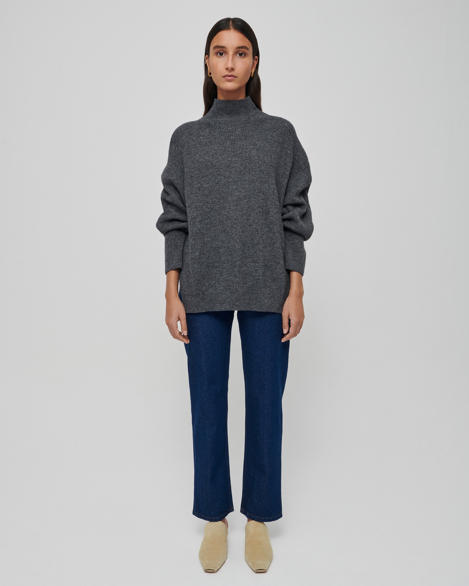 PIPPA - Turtleneck sweater - Graphite - 2