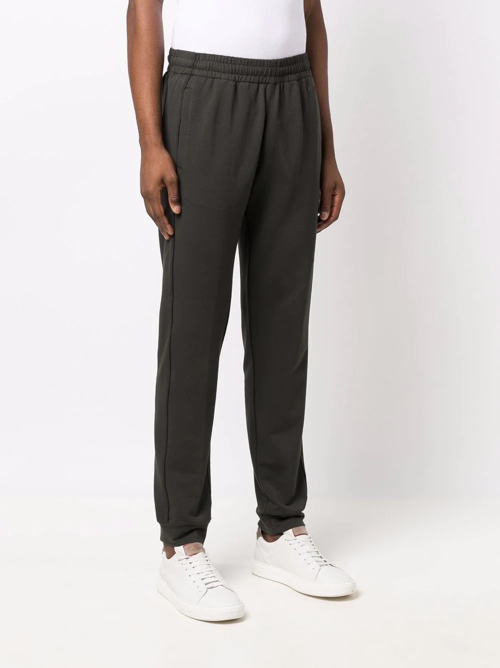 elasticated tapered track pants - 3