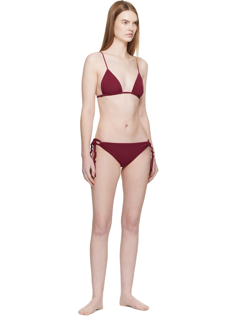Jil Sander Red Jersey Tangle Bikini Top outlook