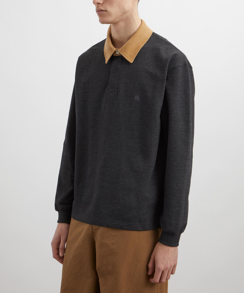 UNIFORM BRIDGE AE Corduroy Collar Polo Shirt outlook