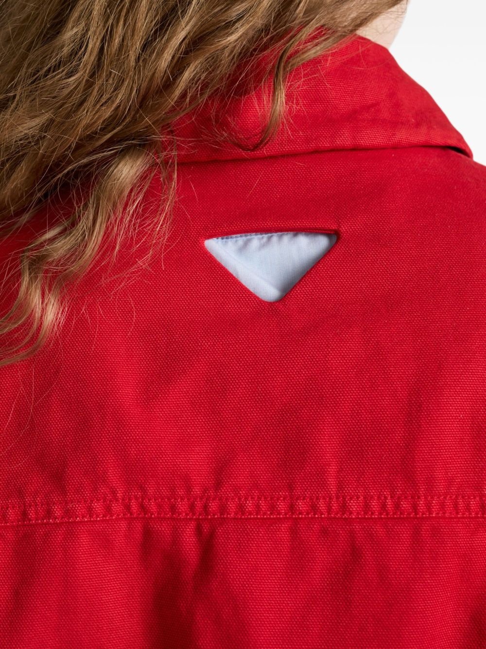 cut-out logo jacket - 5