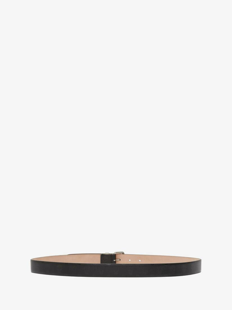 Alexander McQueen Biker Skull Belt in Black outlook