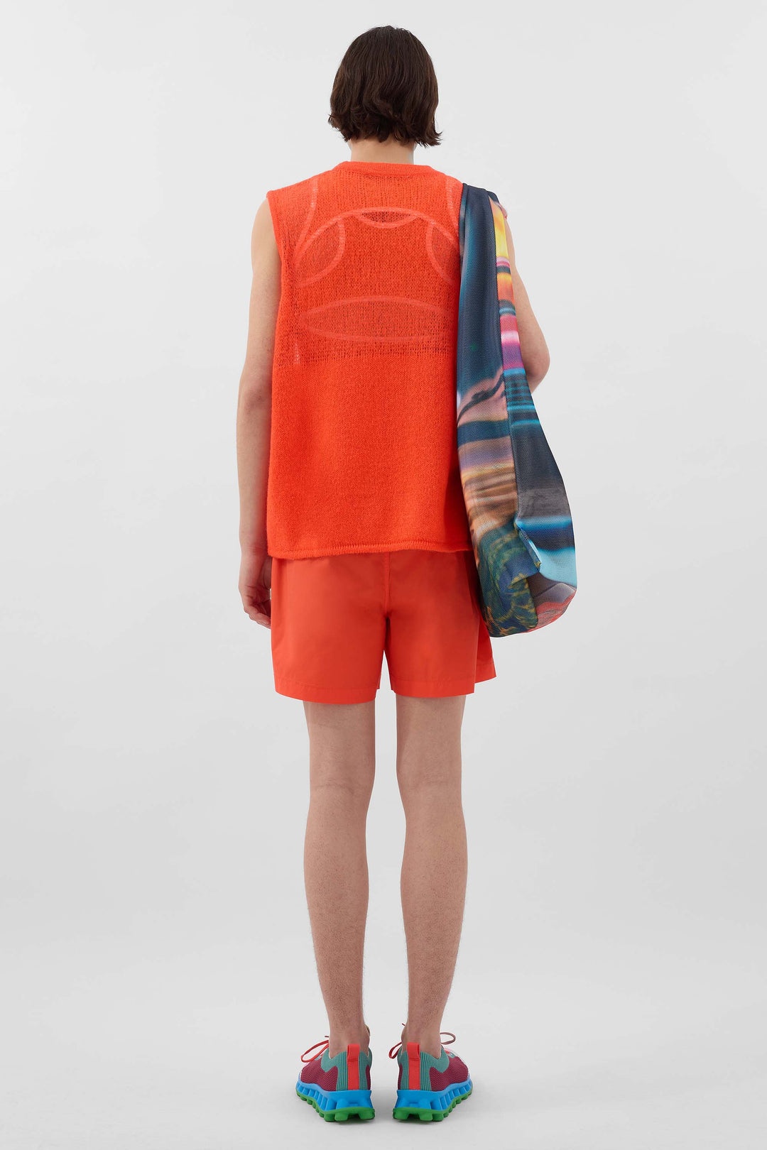 ELASTIC SHORTS / bright orange - 4
