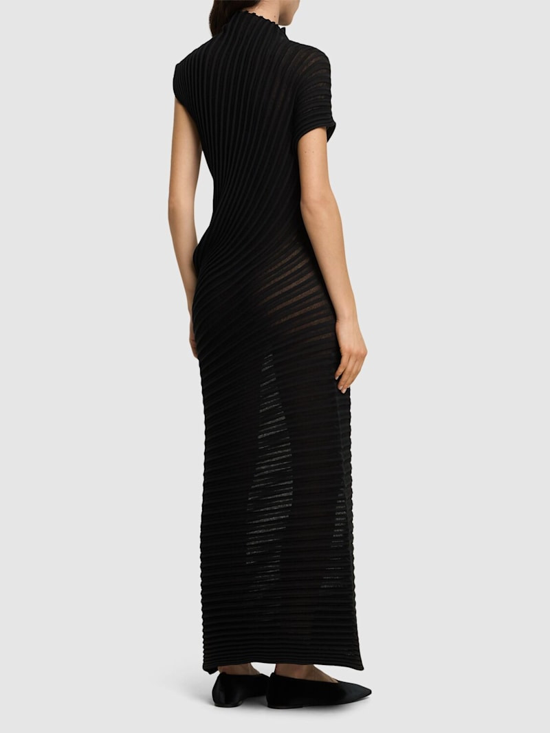 Pleated long dress - 3